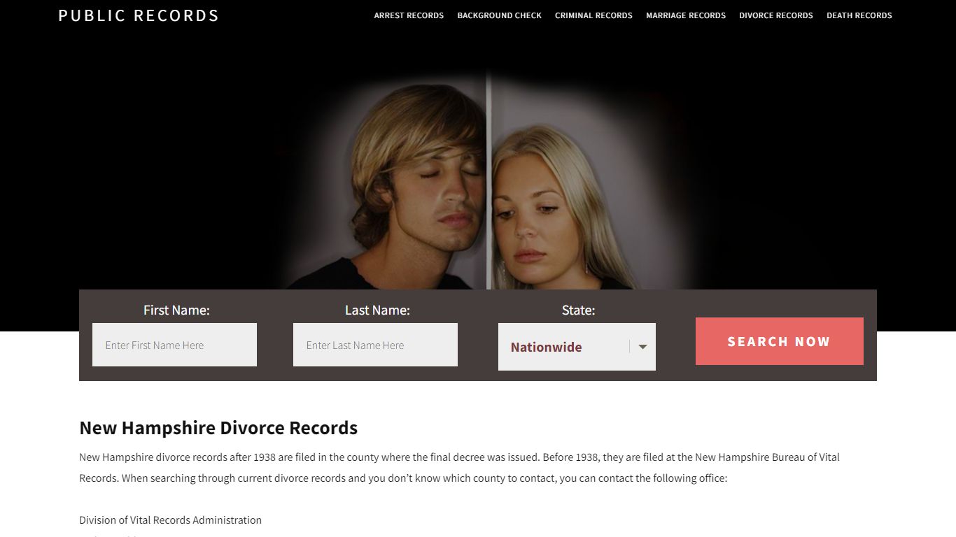 New Hampshire Divorce Records | Enter Name and Search ... - Public Records